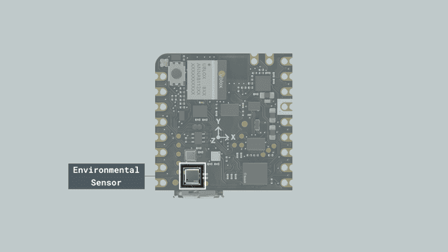 Nicla Sense ME onboard environmental sensor