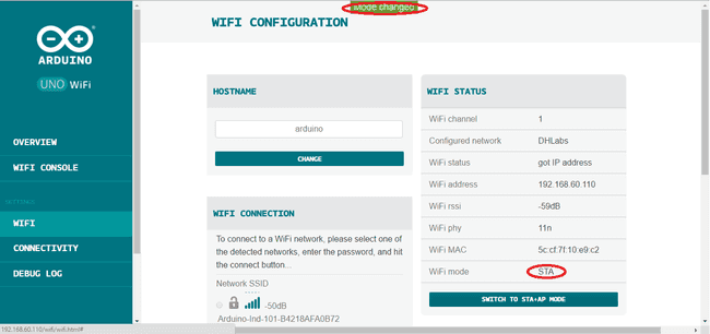 Arduino UNO WiFi completed