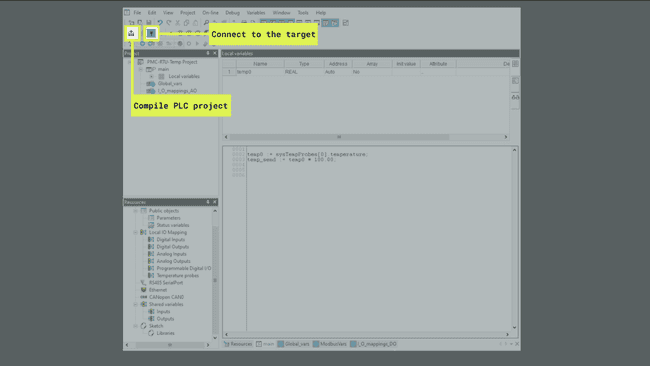 Compiling and Connecting PMC